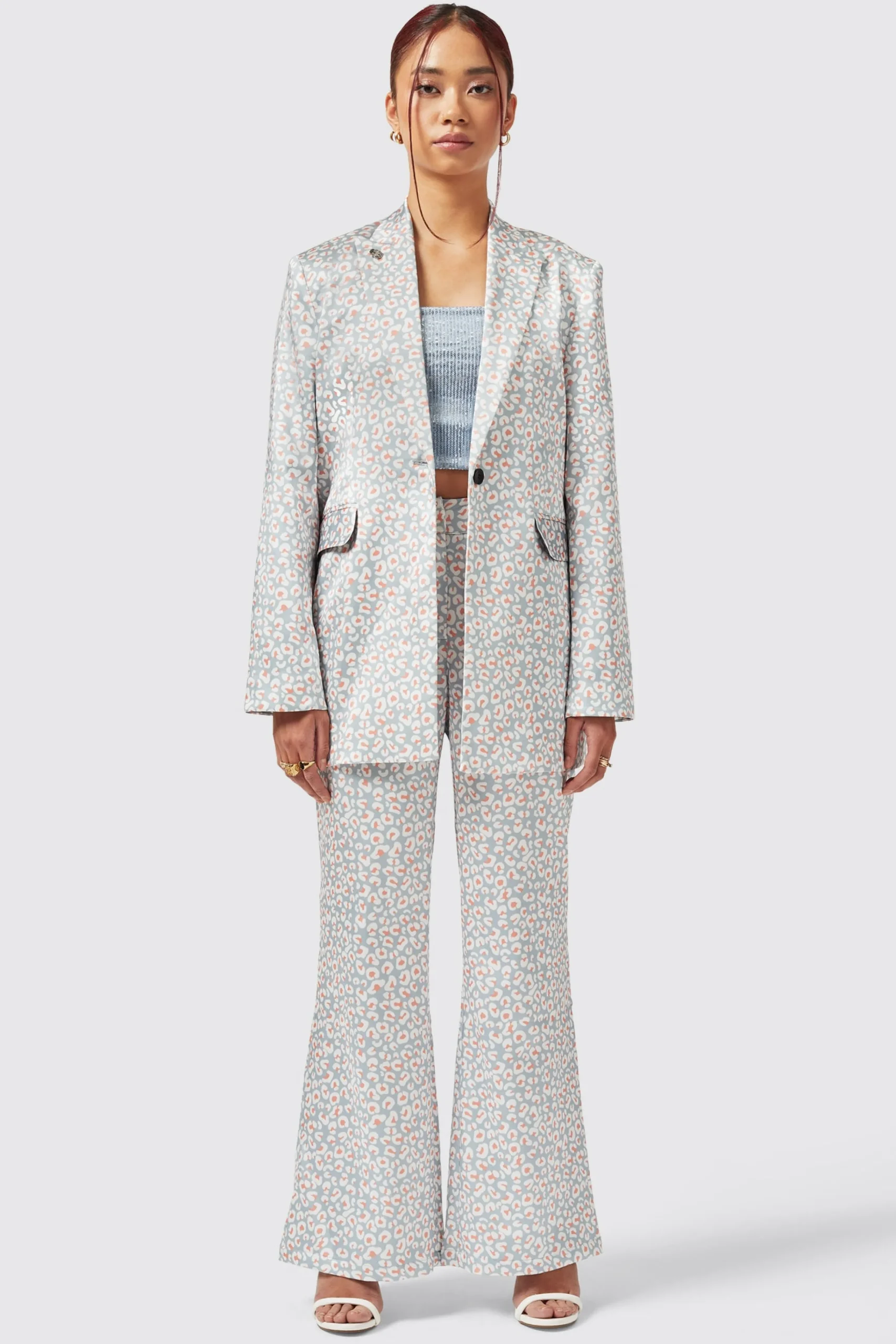 Woman|Twisted Tailor Amarantha Slim Fit Blue Suit
