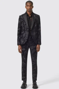 Jackets·Party Jackets|Twisted Tailor Angelou Slim Fit Black Jacket