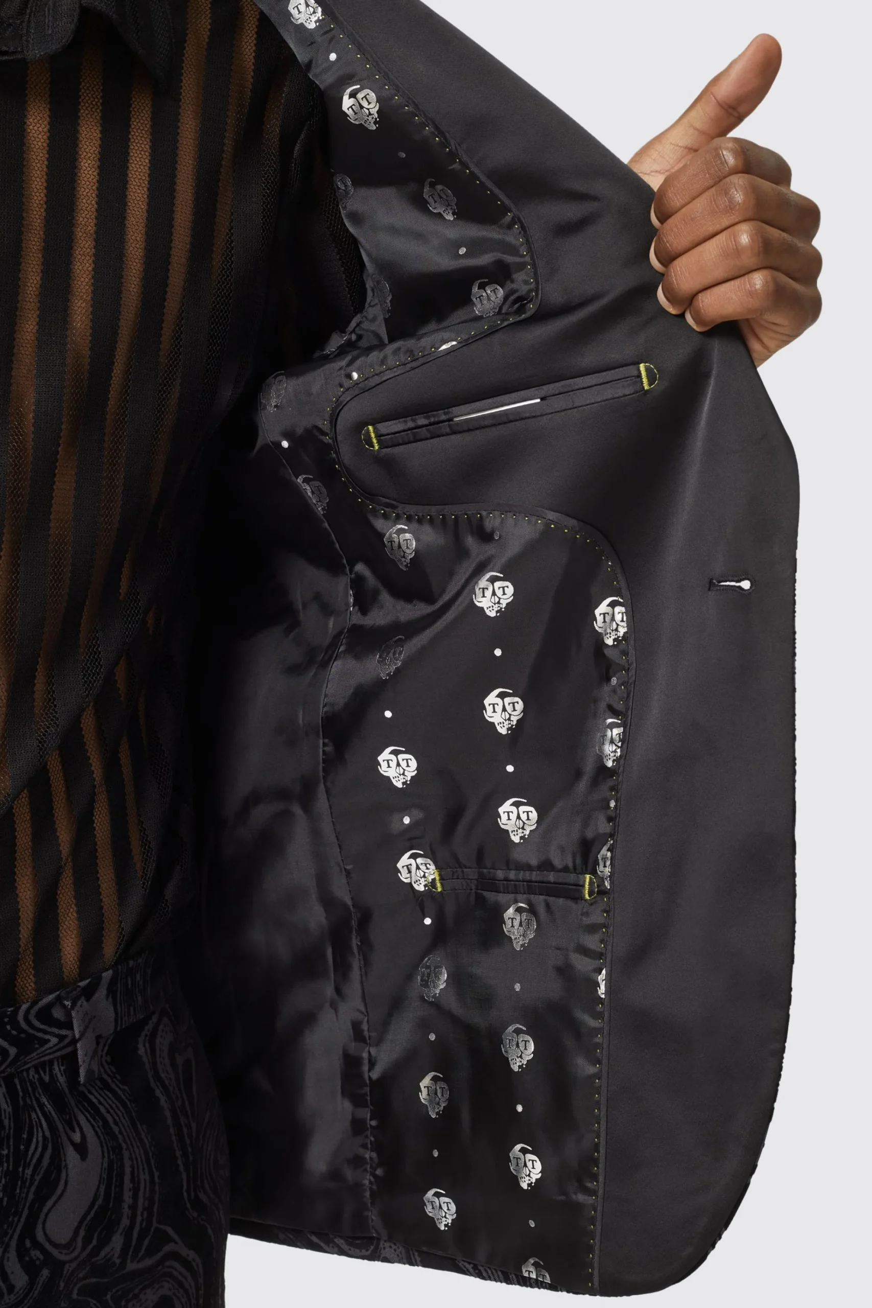 Occasion·Groomsmen Suits|Twisted Tailor Angelou Slim Fit Black Suit