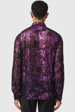 Style·Floral Shirts|Occasion·Casual Shirts|Twisted Tailor Baldwin Slim Fit Floral Pink Shirt