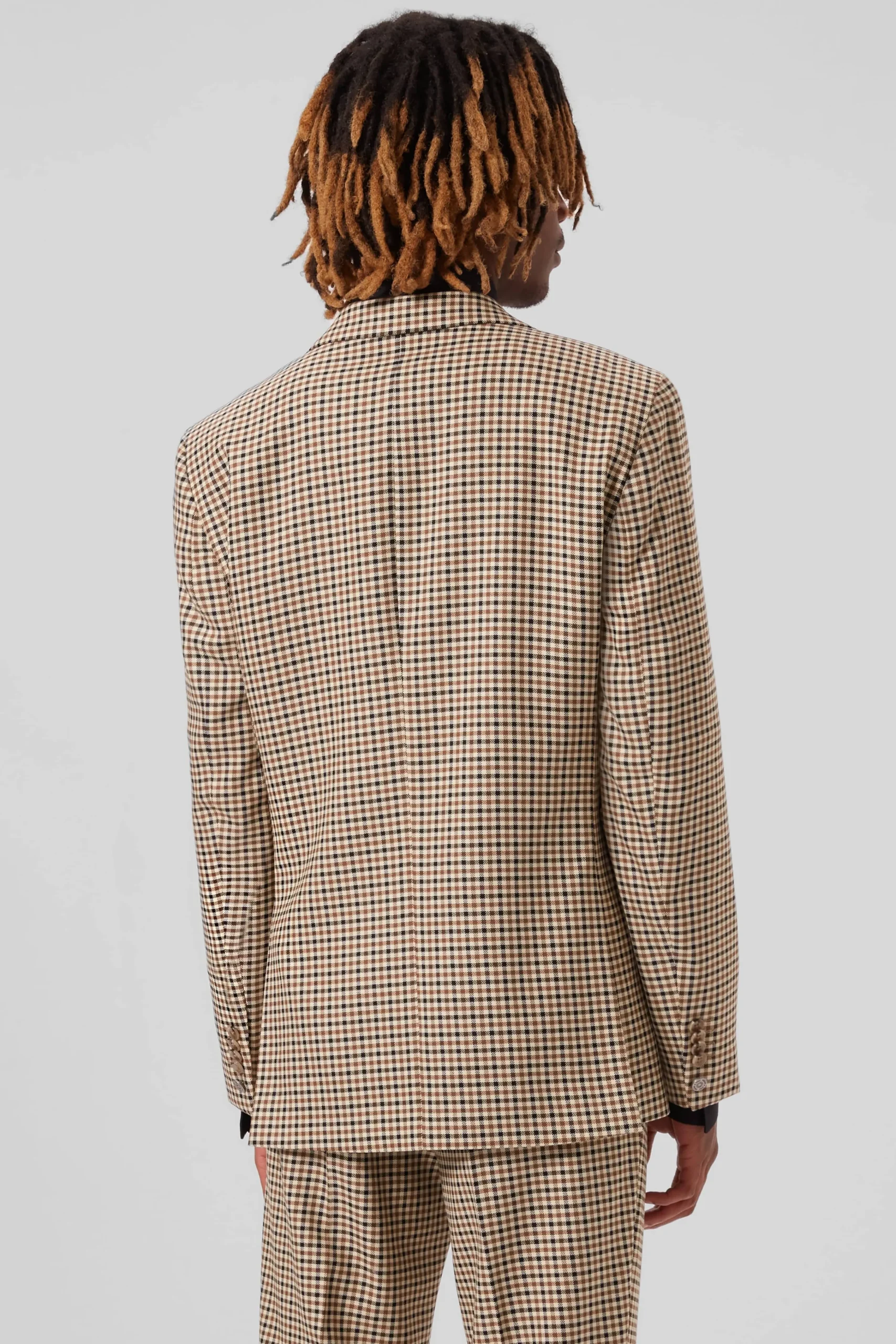 Style·Check Suits|Style·2 Piece Suits|Twisted Tailor Blythe Slim Fit Beige Check Suit