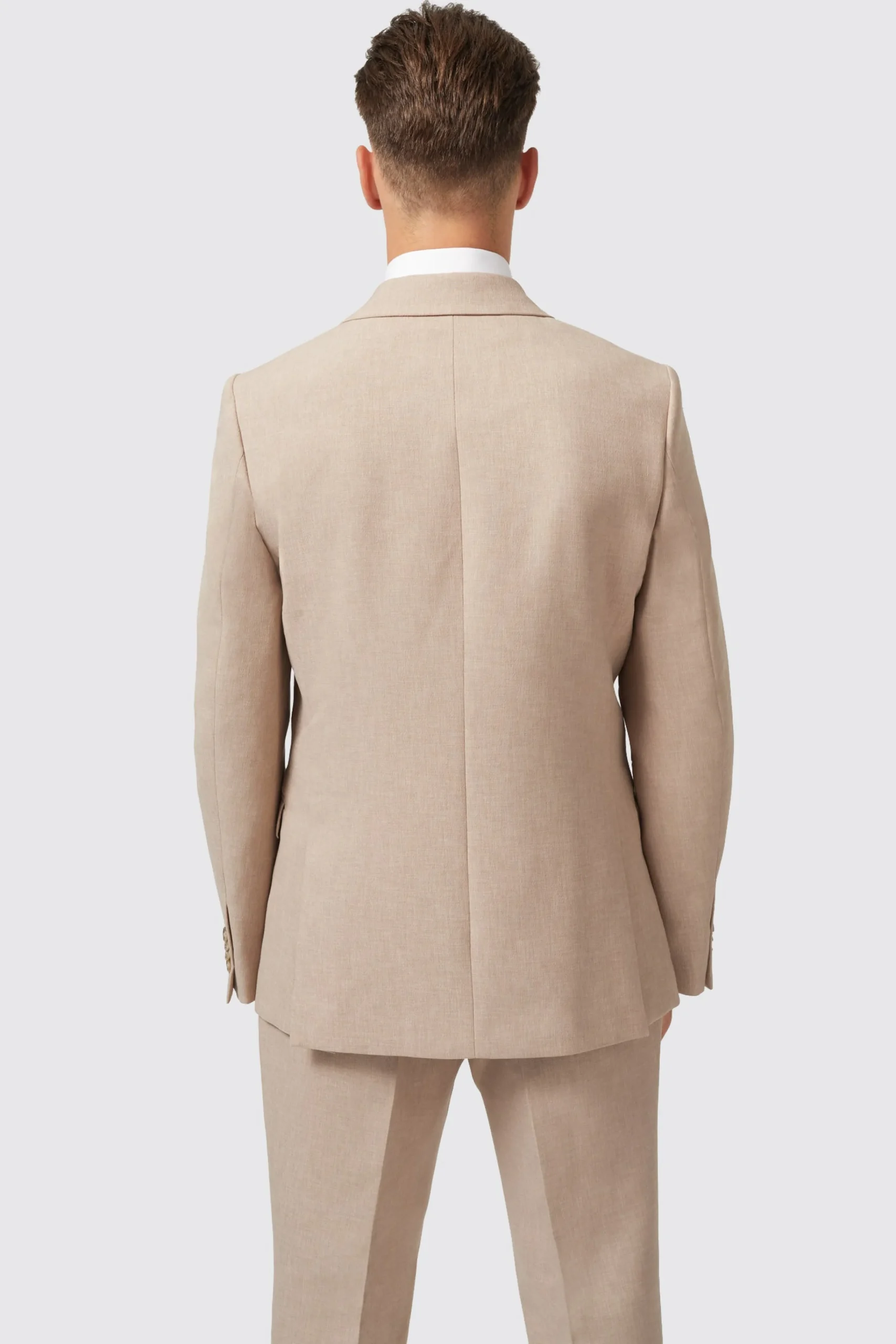 Jackets·Work Jackets|Twisted Tailor Bresnan Slim Fit Neutral Double Breasted Jacket