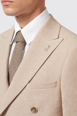 Style·Double Breasted Suits|Occasion·Back To It|Twisted Tailor Bresnan Slim Fit Neutral Double Breasted Suit