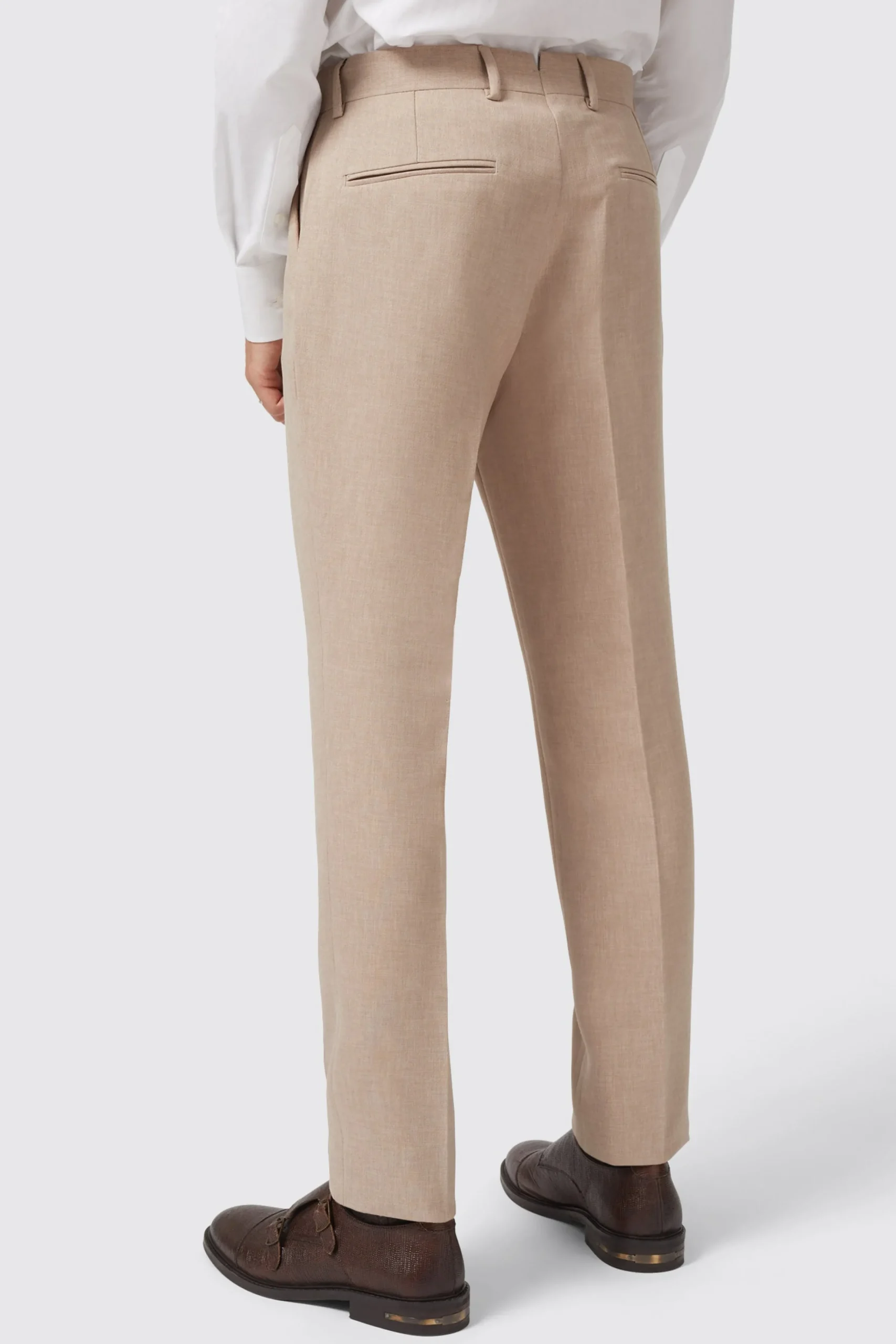 Style·Double Breasted Suits|Occasion·Back To It|Twisted Tailor Bresnan Slim Fit Neutral Double Breasted Suit