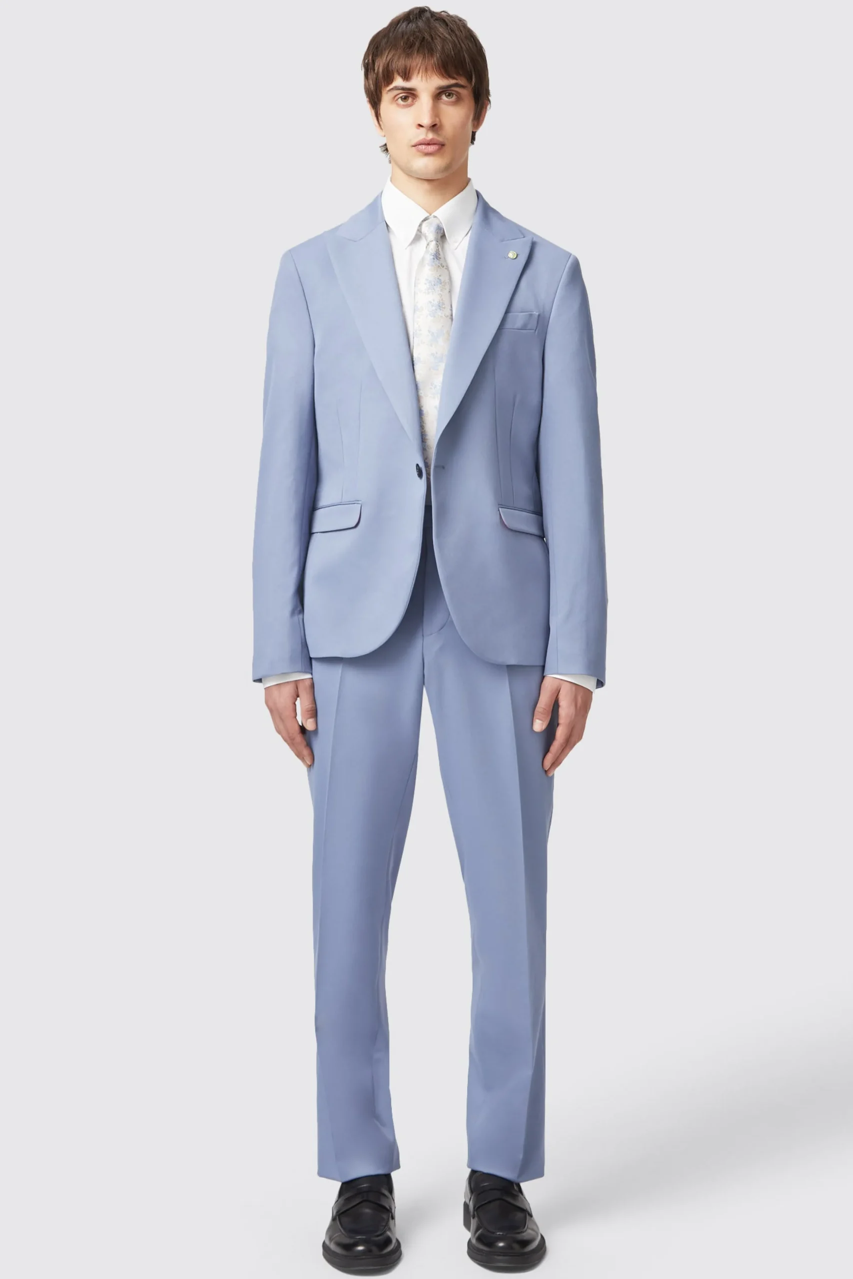 Trousers·Casual Trousers|Trousers·Party Trousers|Twisted Tailor Buscot Slim Fit Blue Trousers