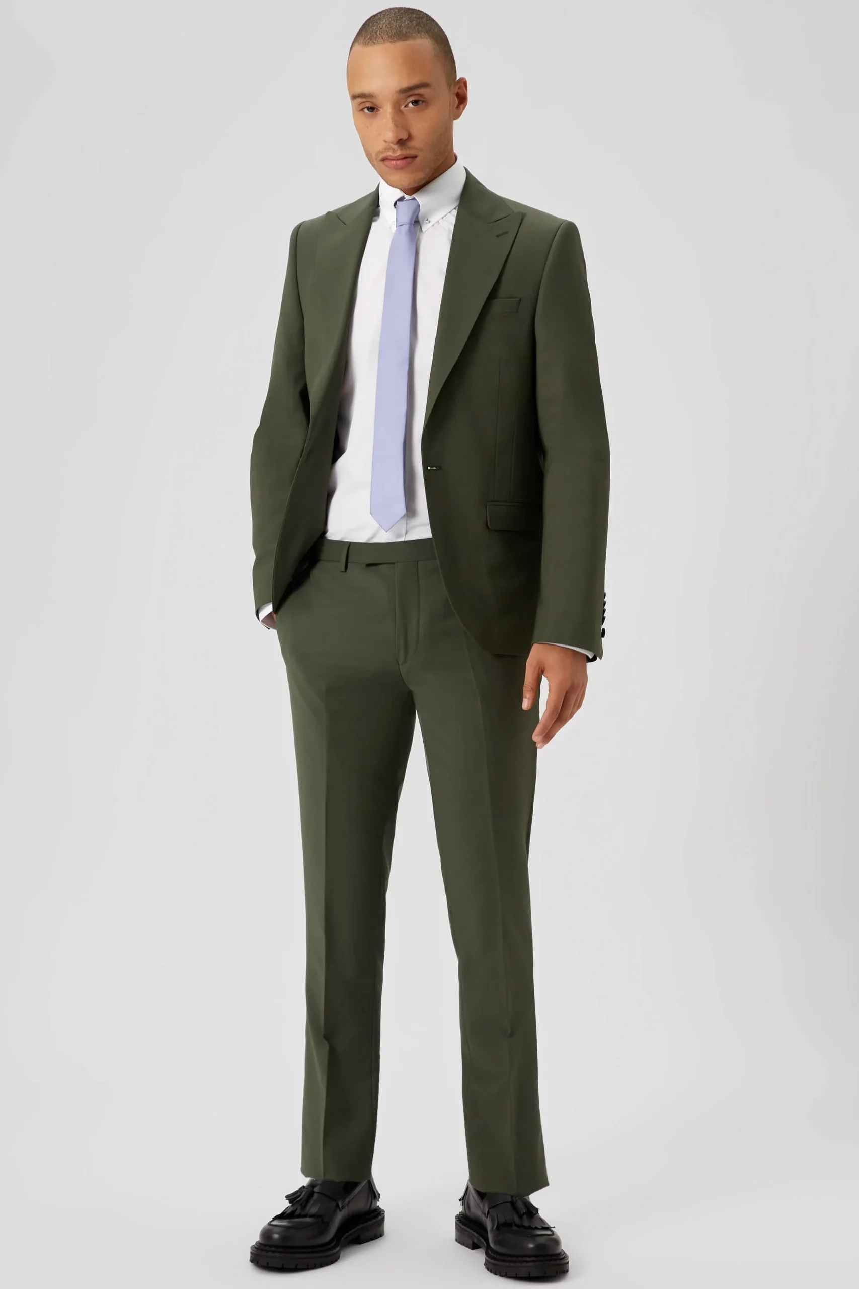 Style·Plain Suits|Style·2 Piece Suits|Twisted Tailor Buscot Slim Fit Green Wool Suit