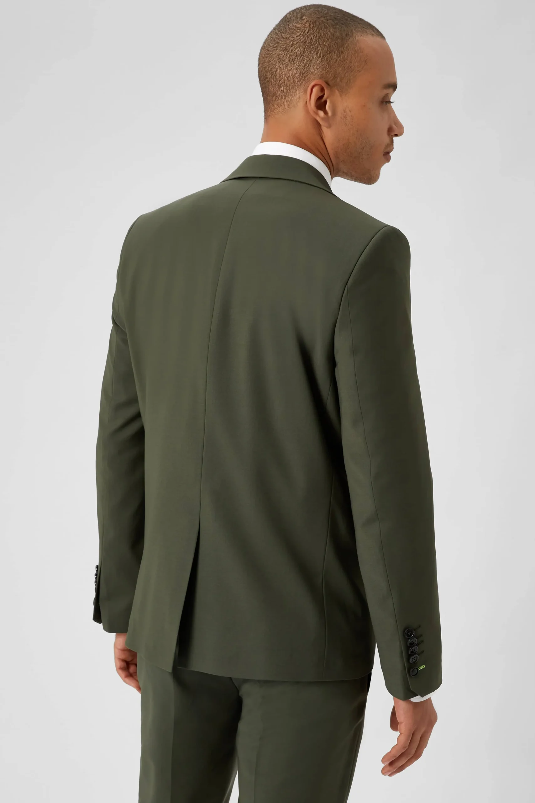 Style·Plain Suits|Style·2 Piece Suits|Twisted Tailor Buscot Slim Fit Green Wool Suit