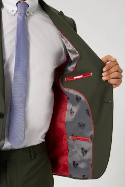 Style·Plain Suits|Style·2 Piece Suits|Twisted Tailor Buscot Slim Fit Green Wool Suit