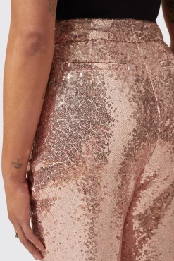 Woman|Twisted Tailor Caladium Slim Fit Pink Sequin Suit