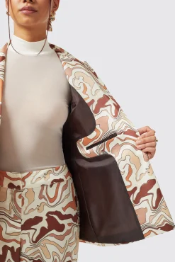 Woman|Twisted Tailor Calthia Slim Fit Neutral Jacket