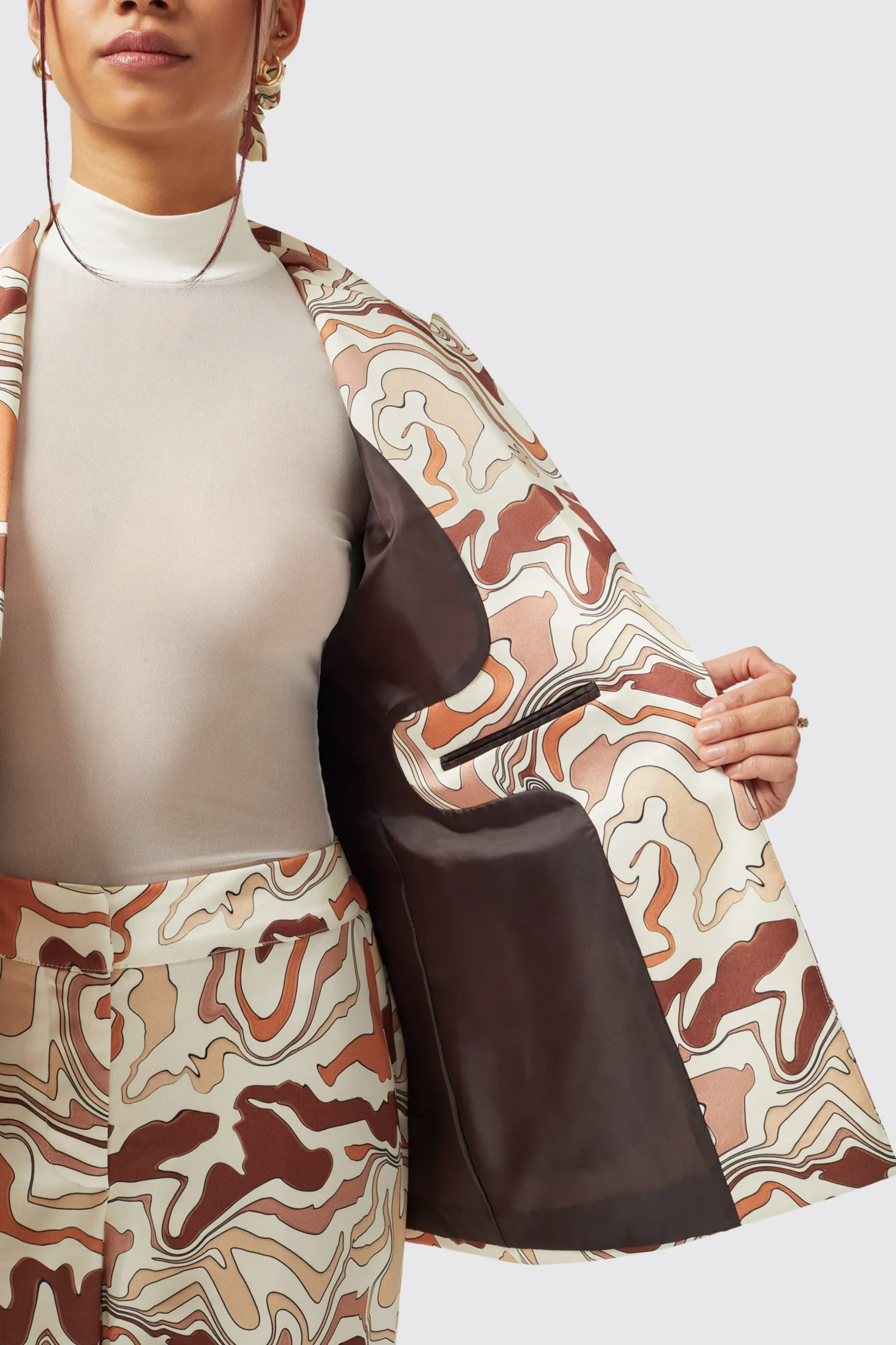 Woman|Twisted Tailor Calthia Slim Fit Neutral Jacket