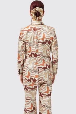 Woman|Twisted Tailor Calthia Slim Fit Neutral Suit
