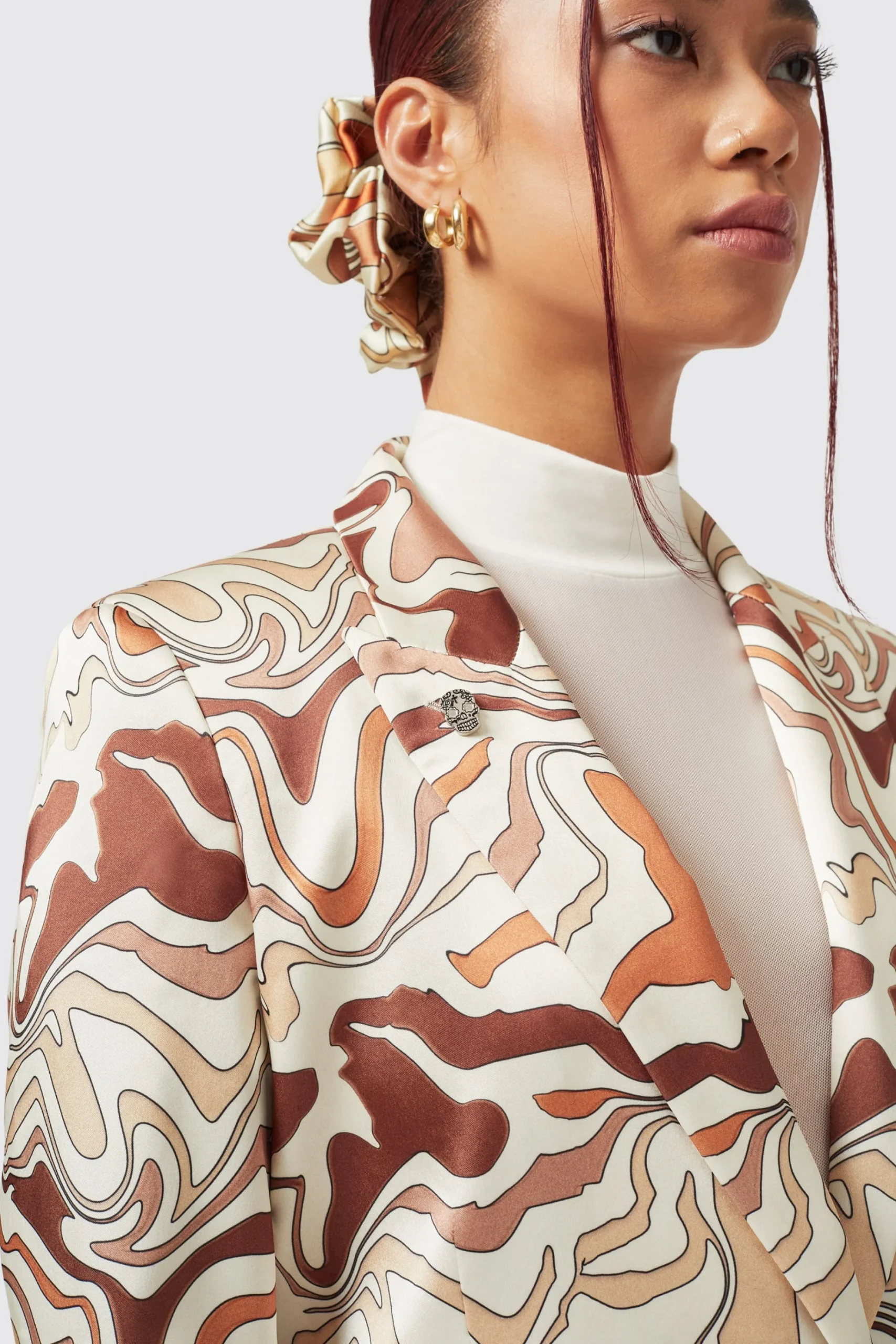 Woman|Twisted Tailor Calthia Slim Fit Neutral Suit
