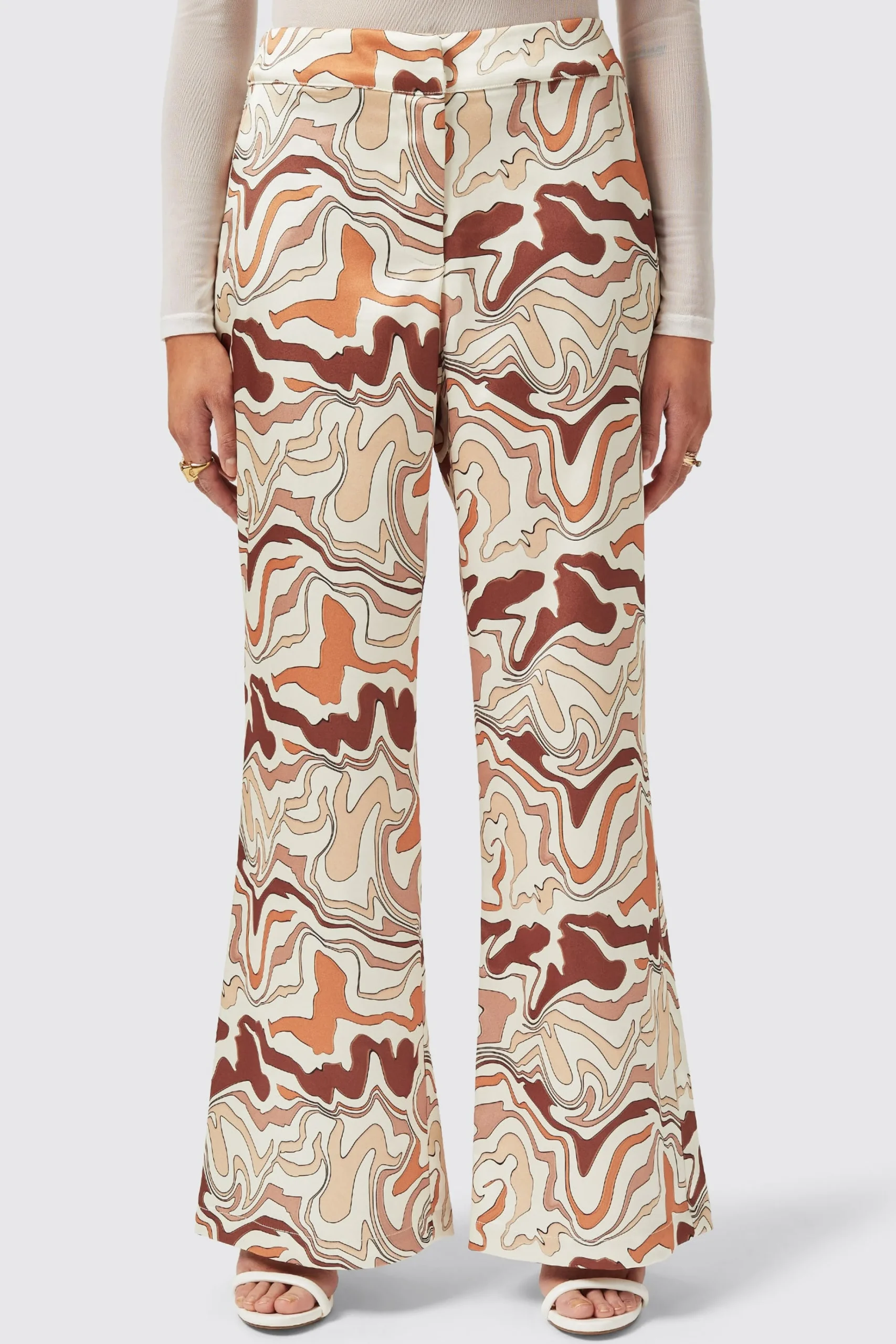 Woman|Twisted Tailor Calthia Slim Fit Neutral Trouser
