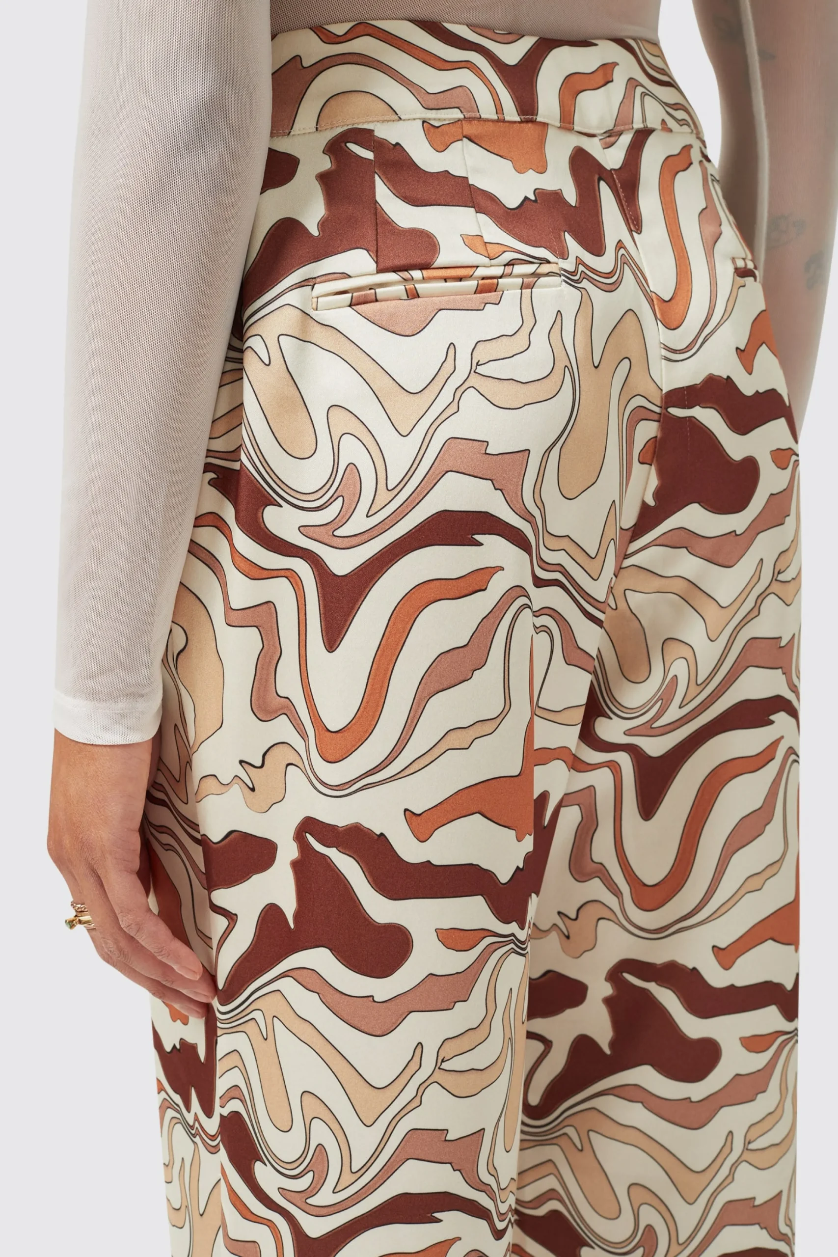 Woman|Twisted Tailor Calthia Slim Fit Neutral Trouser