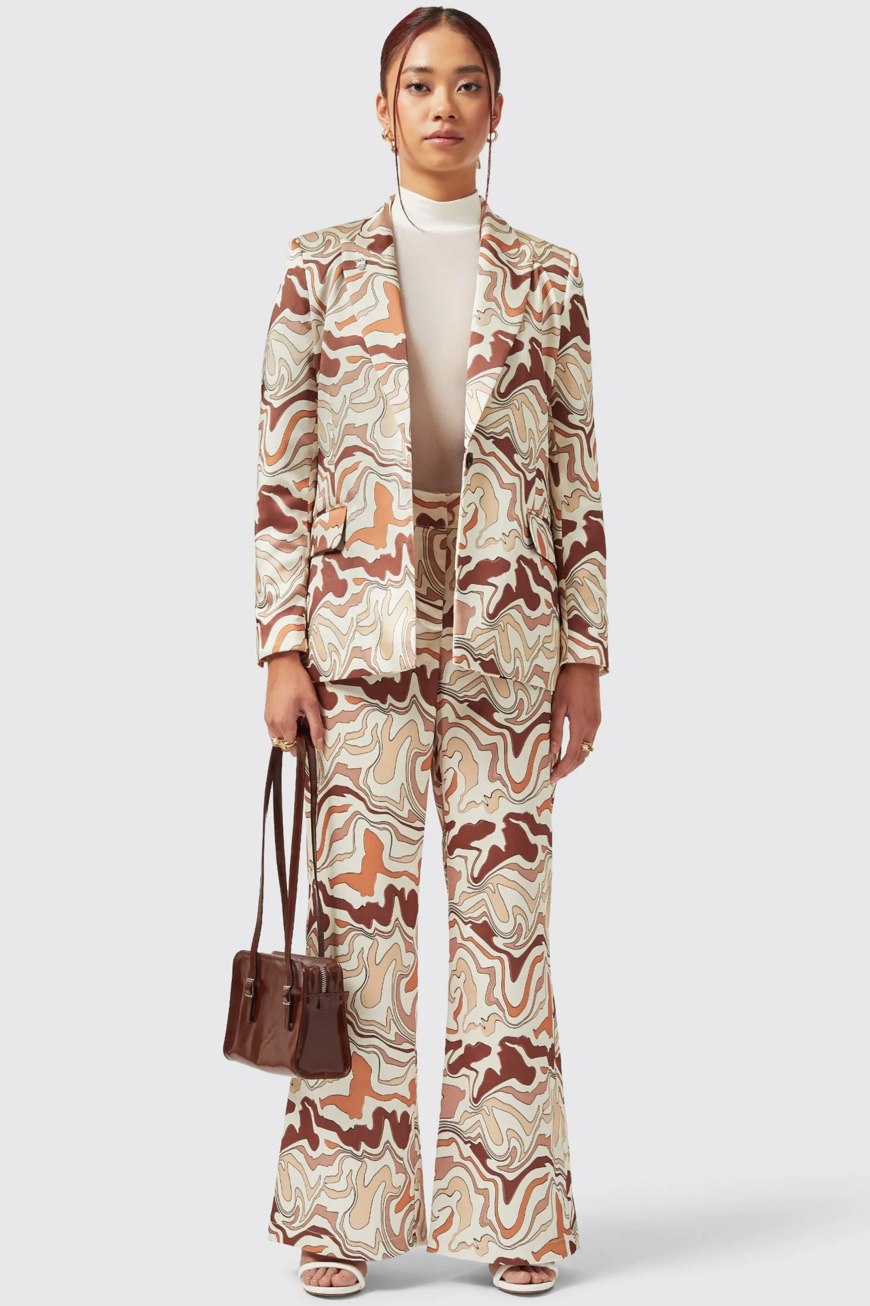 Woman|Twisted Tailor Calthia Slim Fit Neutral Trouser