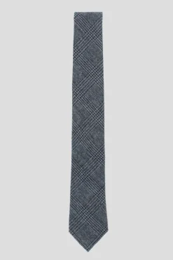 Suit Accessories·Ties|Twisted Tailor Darius Blue Prince Of Wales Check Tie