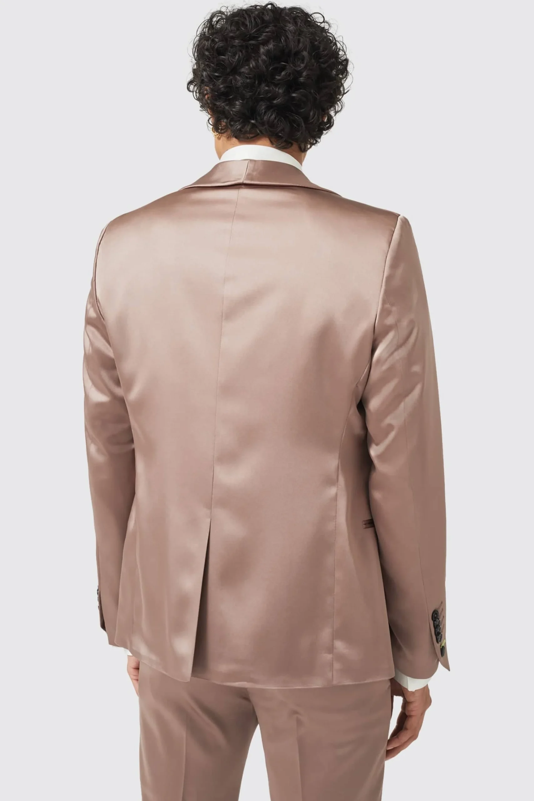 Style·Plain Suits|Style·2 Piece Suits|Twisted Tailor Draco Skinny Fit Rose Gold Sateen Suit