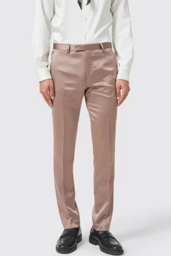 Style·Plain Suits|Style·2 Piece Suits|Twisted Tailor Draco Skinny Fit Rose Gold Sateen Suit