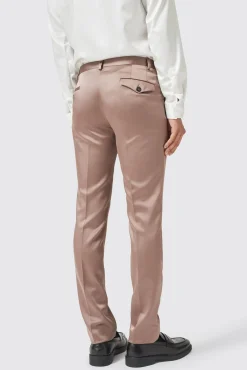 Style·Plain Suits|Style·2 Piece Suits|Twisted Tailor Draco Skinny Fit Rose Gold Sateen Suit