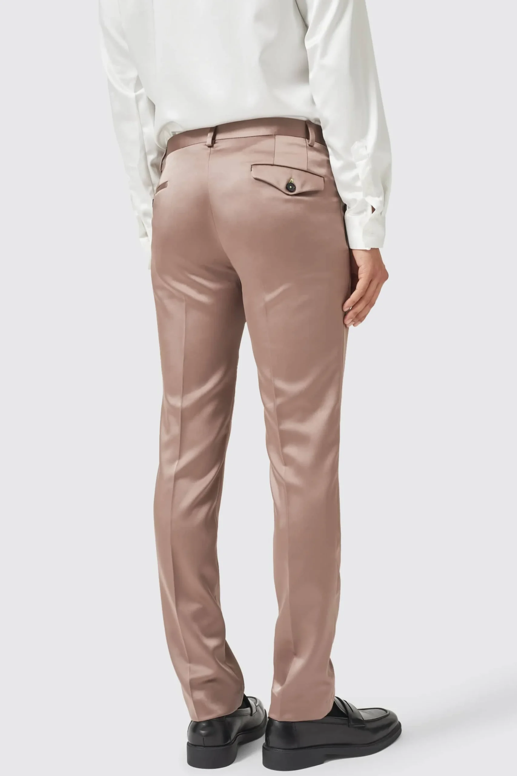 Style·Plain Suits|Style·2 Piece Suits|Twisted Tailor Draco Skinny Fit Rose Gold Sateen Suit
