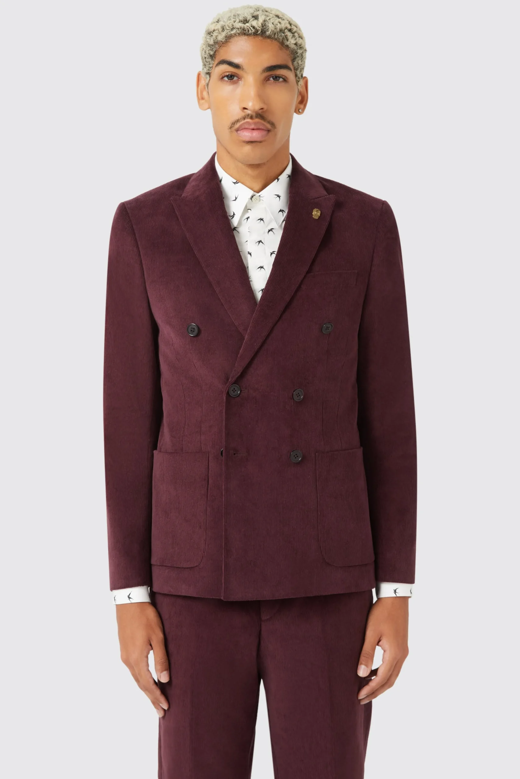 Jackets·Work Jackets|Jackets·Casual Jackets|Twisted Tailor Dunmore Wine Cord Jacket TT X AM