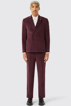 Trousers·Casual Trousers|Trousers·Work Trousers|Twisted Tailor Dunmore Wine Cord Trouser TT X AM