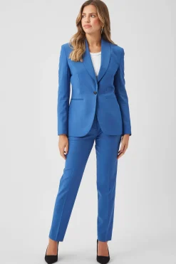 Woman|Twisted Tailor Ellroy Skinny Fit French Blue Wool Jacket