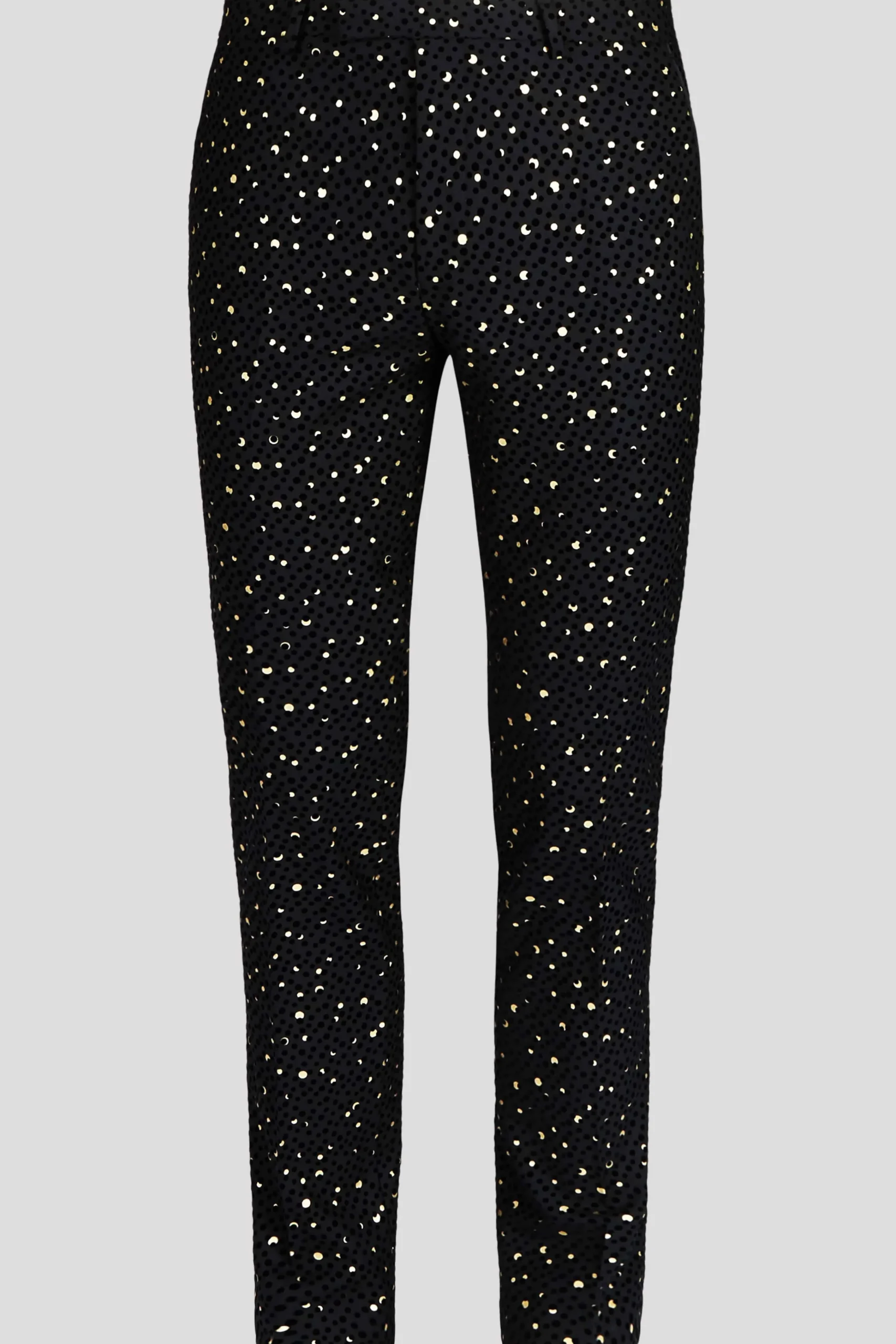 Trousers·Party Trousers|Twisted Tailor Farrow Skinny Fit Black Polka Dot Tuxedo Trousers
