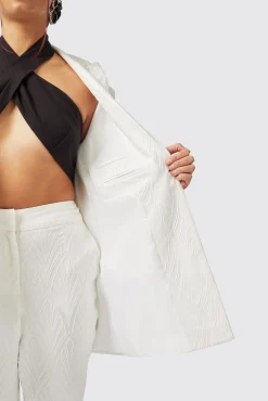 Woman|Twisted Tailor Fiore Slim Fit White Suit