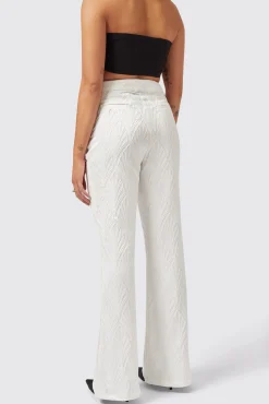 Woman|Twisted Tailor Fiore Slim Fit White Trouser