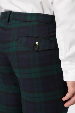Style·Tartan Suits|Style·3 Piece Suits|Twisted Tailor Ginger Skinny Fit Green Tartan Suit