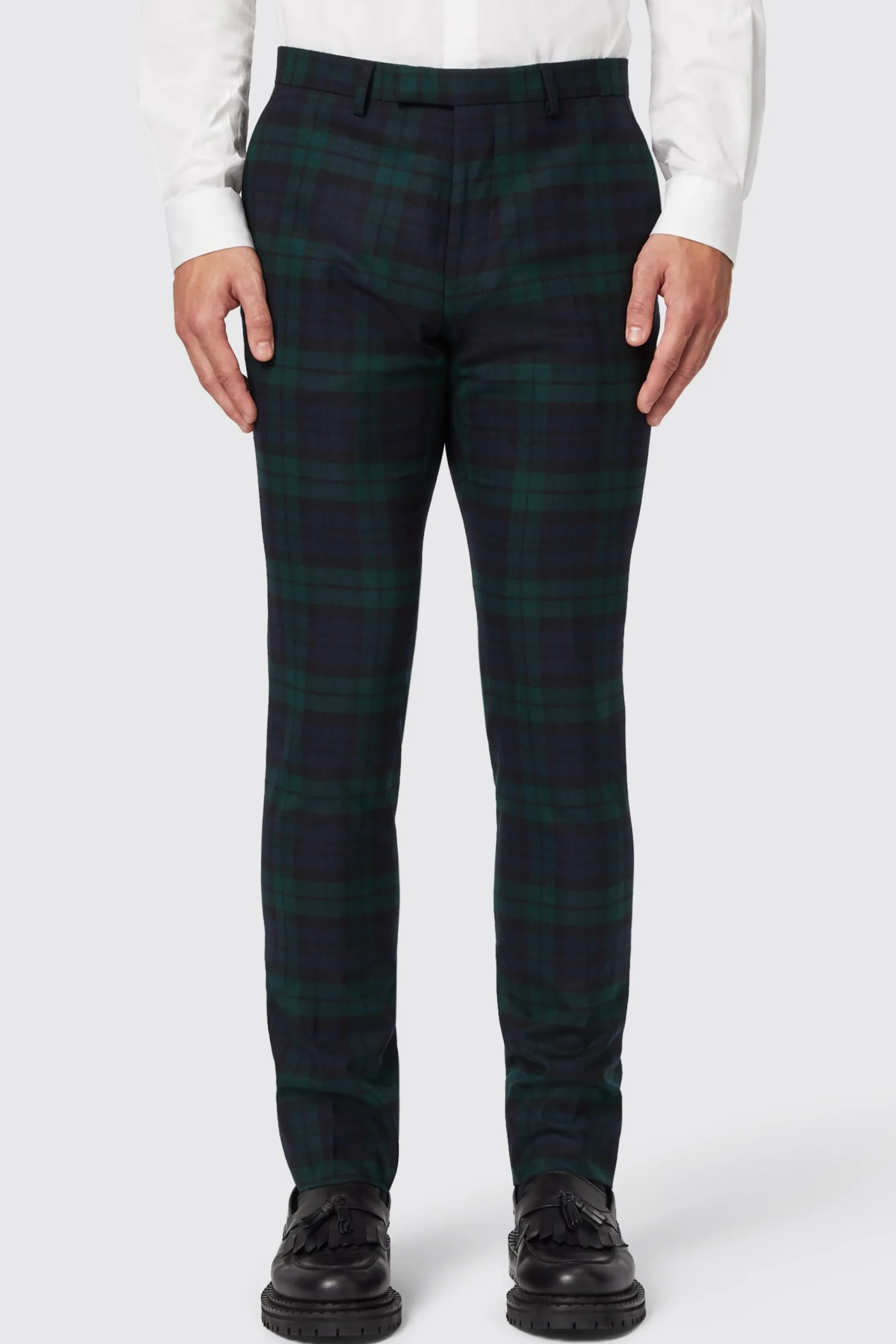 Style·Tartan Suits|Style·3 Piece Suits|Twisted Tailor Ginger Skinny Fit Green Tartan Suit