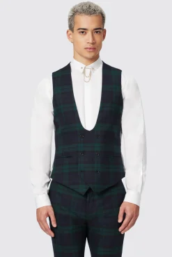 Style·Tartan Suits|Style·3 Piece Suits|Twisted Tailor Ginger Skinny Fit Green Tartan Suit