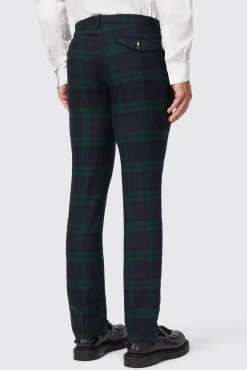 Style·Tartan Suits|Style·3 Piece Suits|Twisted Tailor Ginger Skinny Fit Green Tartan Suit