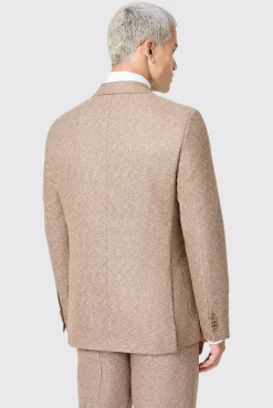 Jackets·Work Jackets|Jackets·Casual Jackets|Twisted Tailor Goddard Slim Fit Brown Double Breasted Jacket