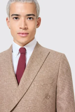 Jackets·Work Jackets|Jackets·Casual Jackets|Twisted Tailor Goddard Slim Fit Brown Double Breasted Jacket