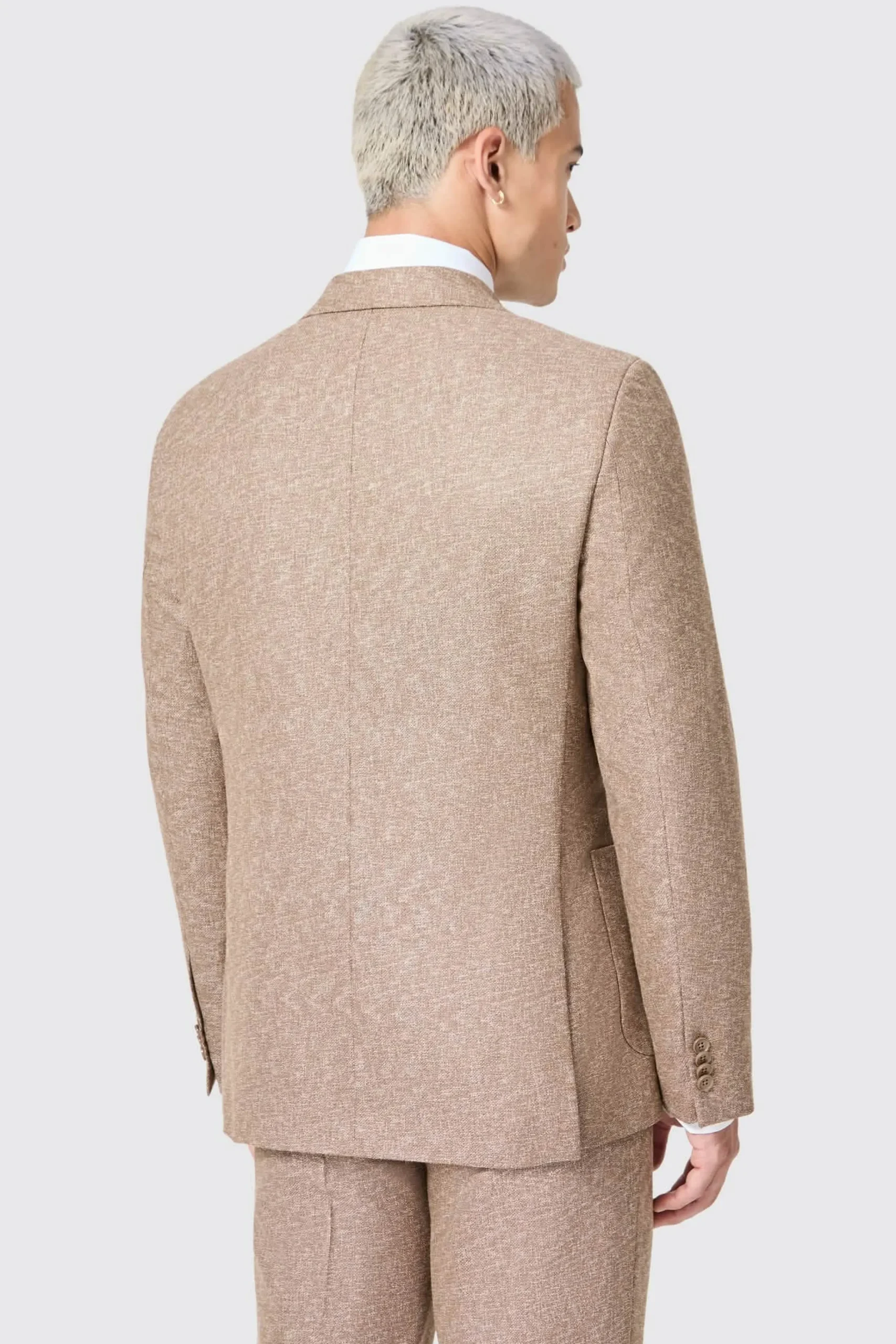 Style·Double Breasted Suits|Occasion·Groomsmen Suits|Twisted Tailor Goddard Slim Fit Brown Double Breasted Suit