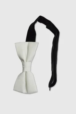 Suit Accessories·Bow Ties|Occasion·Party Suits|Twisted Tailor Goth White Bow Tie