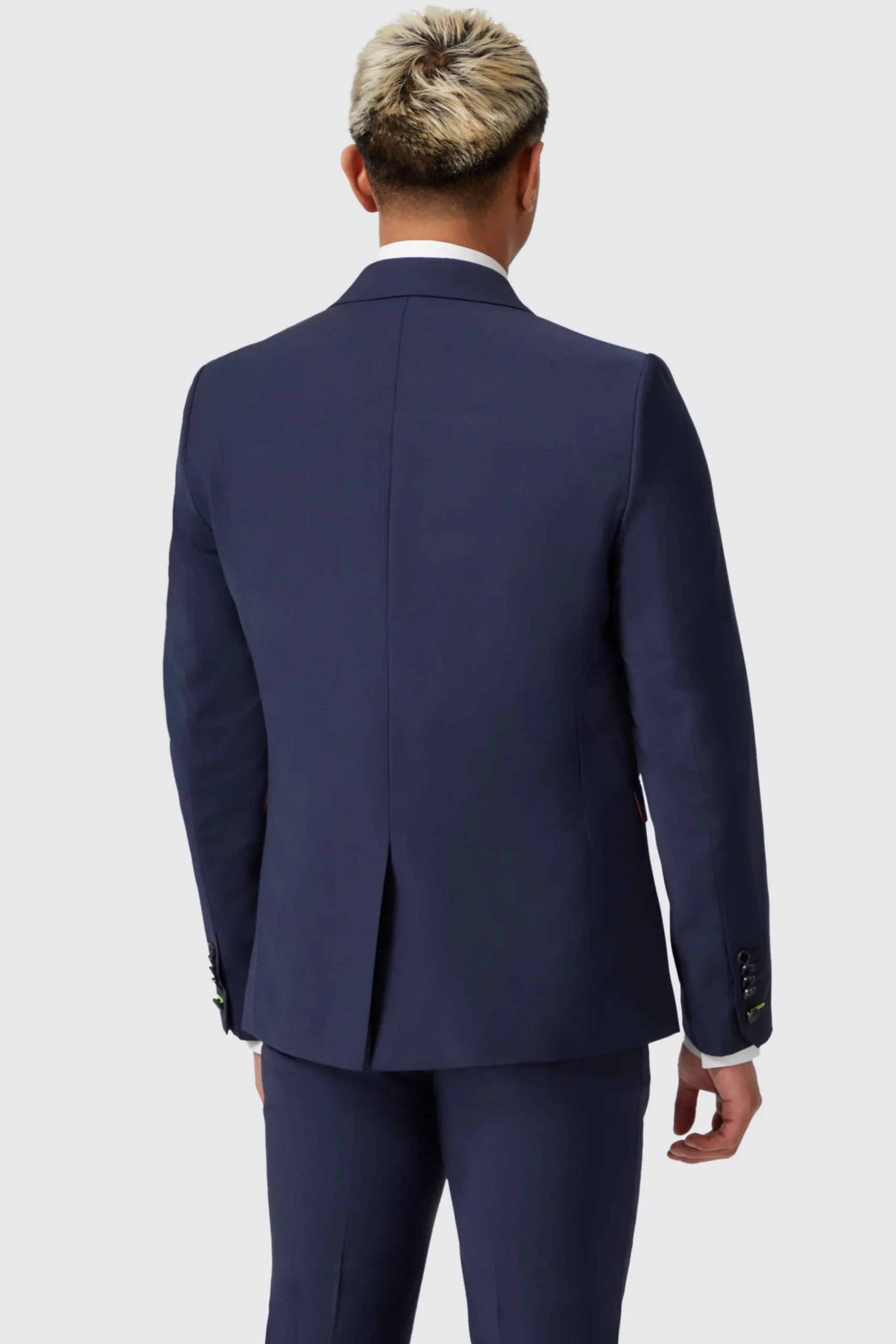 Jackets·Work Jackets|Twisted Tailor Harwood Slim Fit Navy Double Breasted Wool Jacket