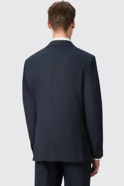Jackets·Work Jackets|Twisted Tailor Hodge Slim Fit Navy Pinstripe Jacket