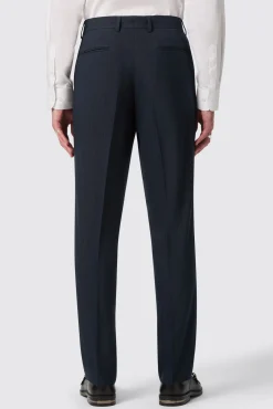 Trousers·Casual Trousers|Trousers·Work Trousers|Twisted Tailor Hodge Slim Fit Navy Pinstripe Trousers