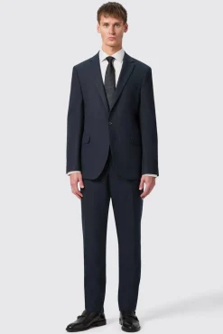 Style·Plain Suits|Occasion·Groomsmen Suits|Twisted Tailor Hodge Slim Fit Navy Pinstripe Suit