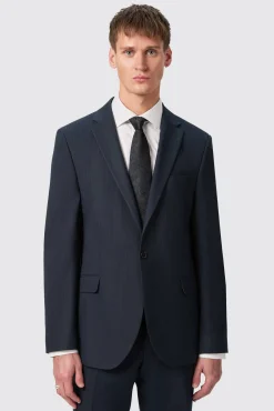 Style·Plain Suits|Occasion·Groomsmen Suits|Twisted Tailor Hodge Slim Fit Navy Pinstripe Suit