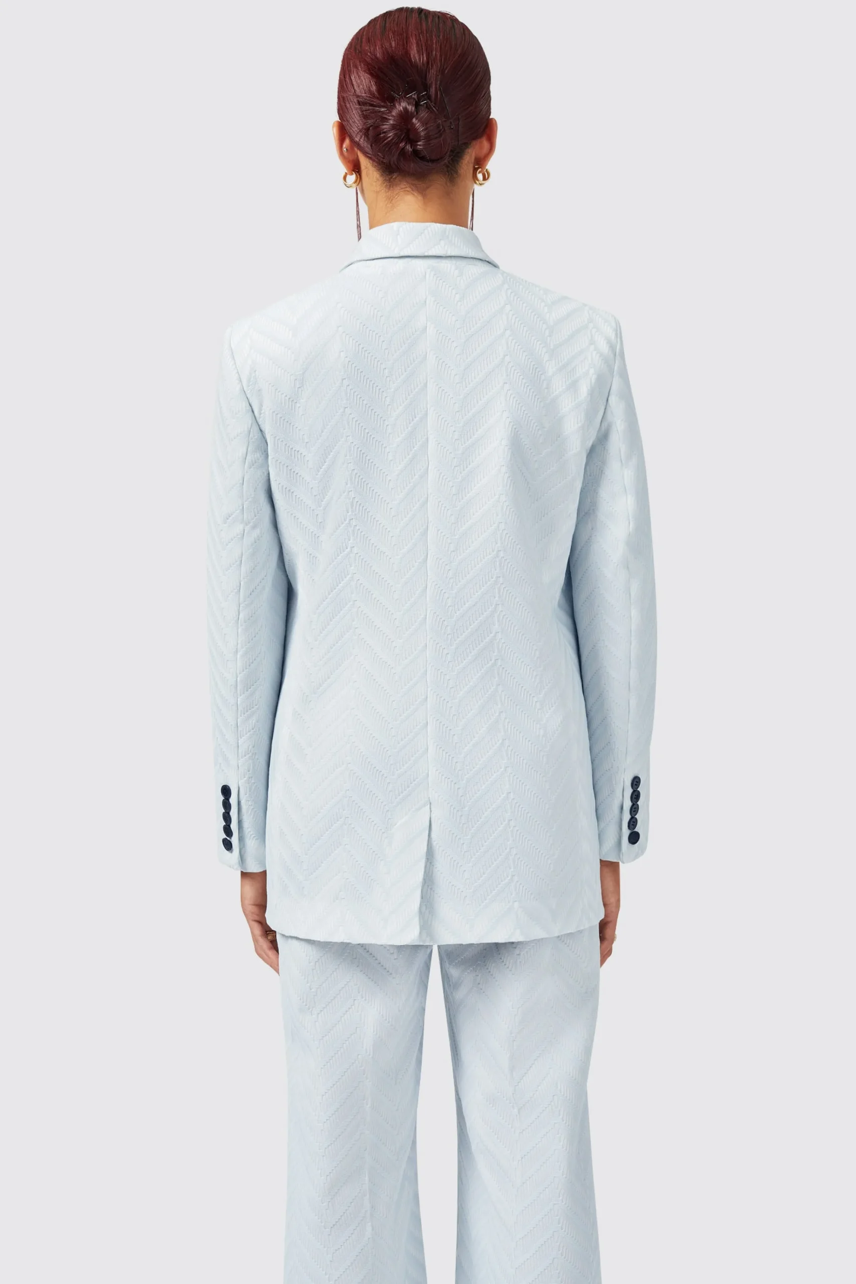 Woman|Twisted Tailor Iris Slim Fit Blue Jacket