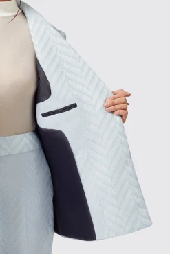 Woman|Twisted Tailor Iris Slim Fit Blue Jacket