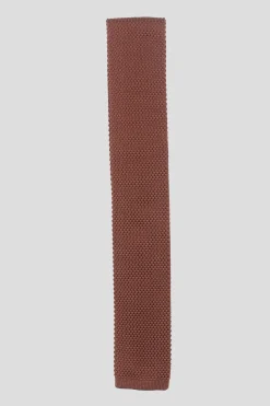 Suit Accessories·Ties|Twisted Tailor Jagger Brown Knitted Tie
