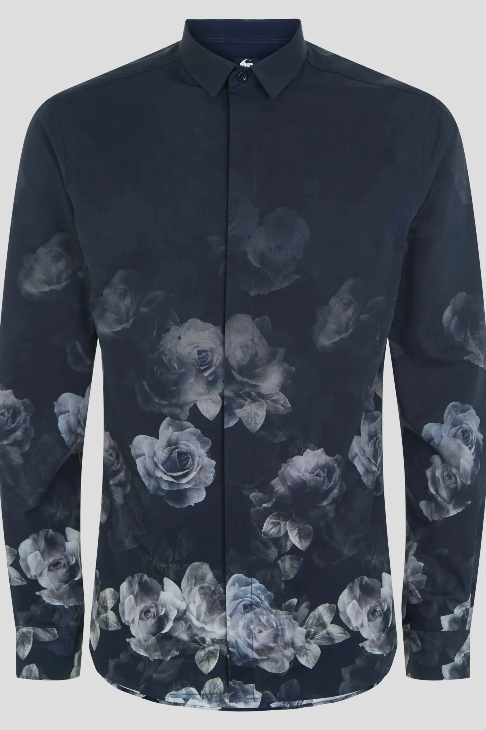 Style·Patterned Shirts|Style·Floral Shirts|Twisted Tailor Kember Slim Fit Blue Floral Shirt
