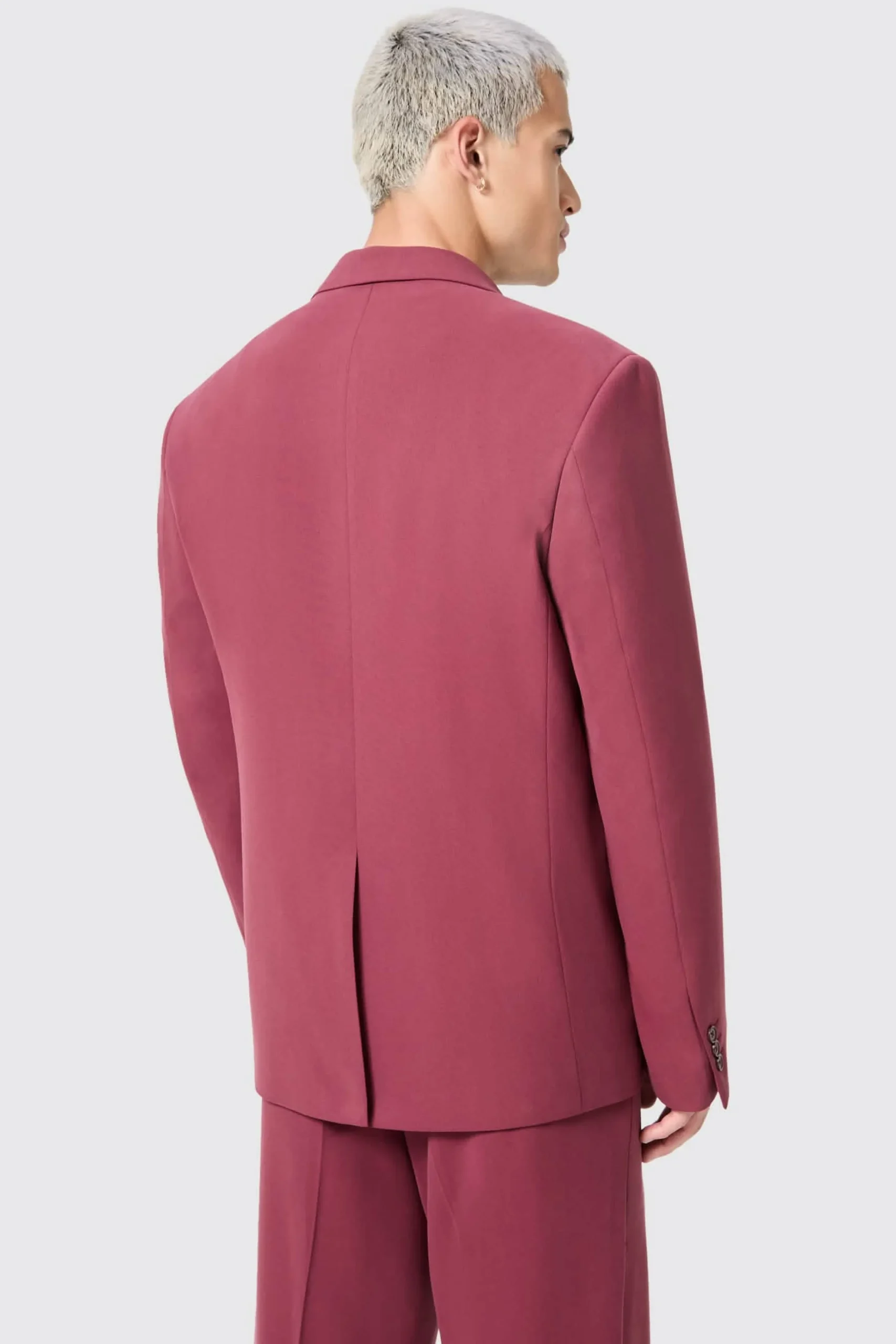 Unisex|Jackets·Work Jackets|Twisted Tailor Lavoir Oversized Burgundy Jacket