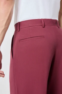 Trousers·Casual Trousers|Trousers·Work Trousers|Twisted Tailor Lavoir Oversized Burgundy Trousers